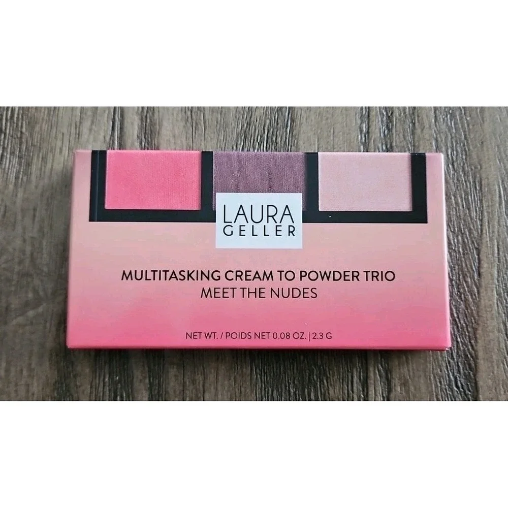 Laura Geller MEET THE NUDES Multitasking Cream to Powder Trio - .08 oz